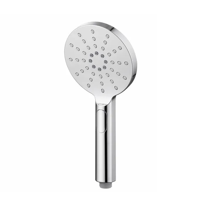 Pavia Chrome Shower Rail with Round Handheld Shower Piece