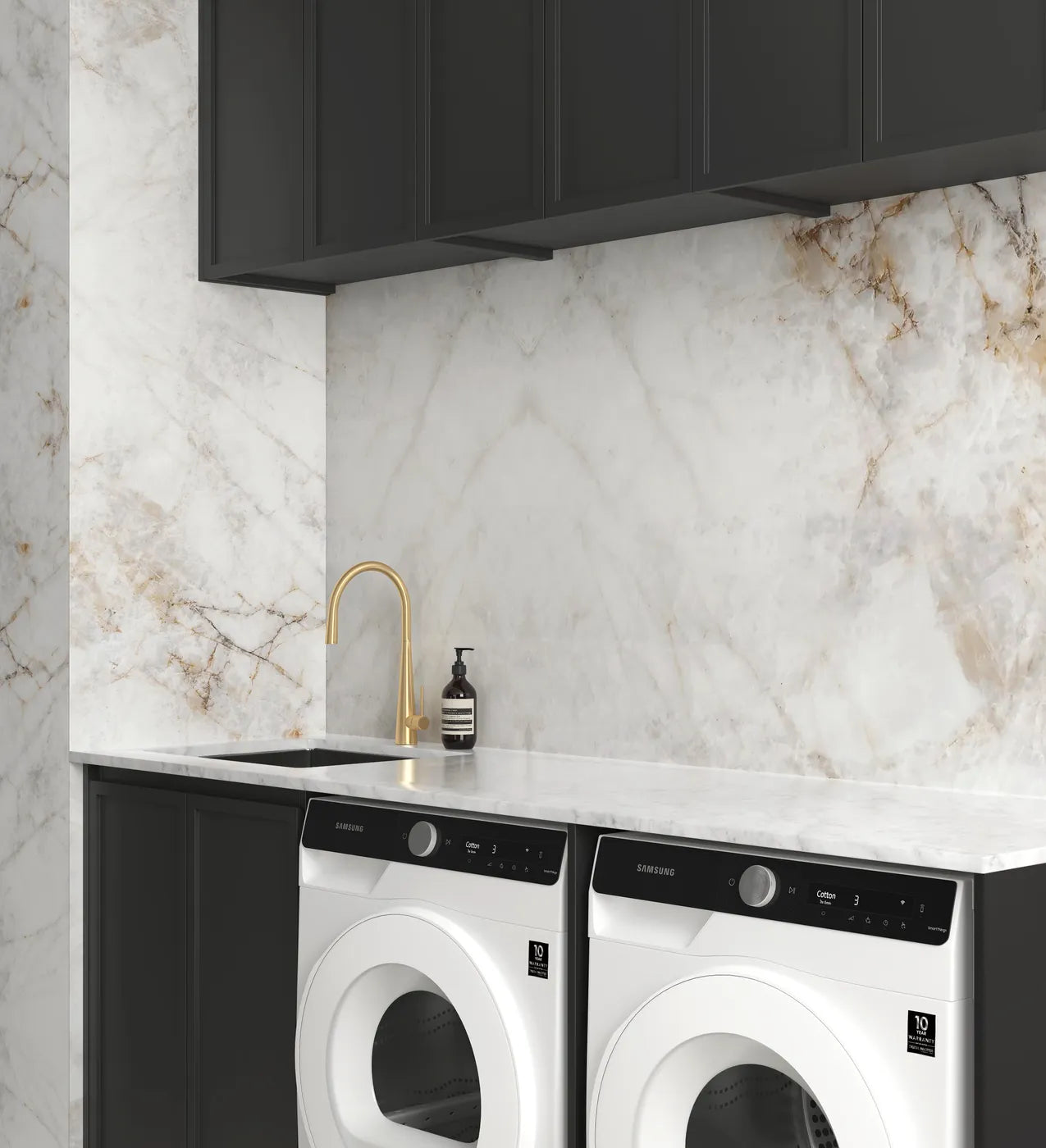 Hampshire Black Laundry Kit 1960x600x2100