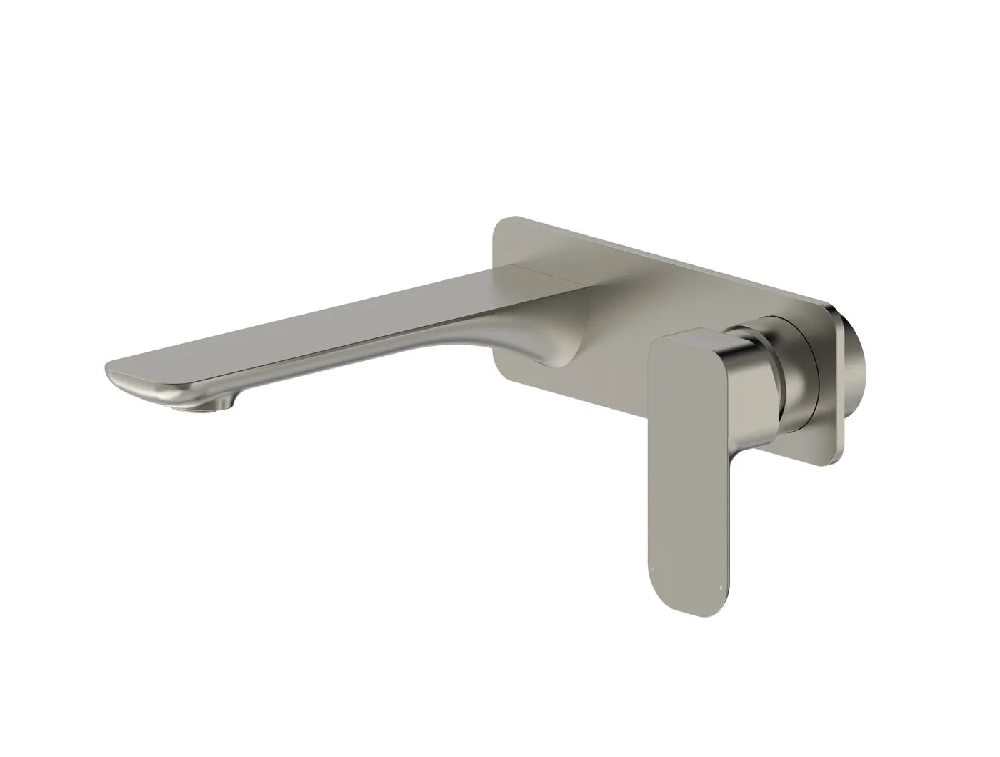 Oskar Wall Basin Mixer Brushed Nickel