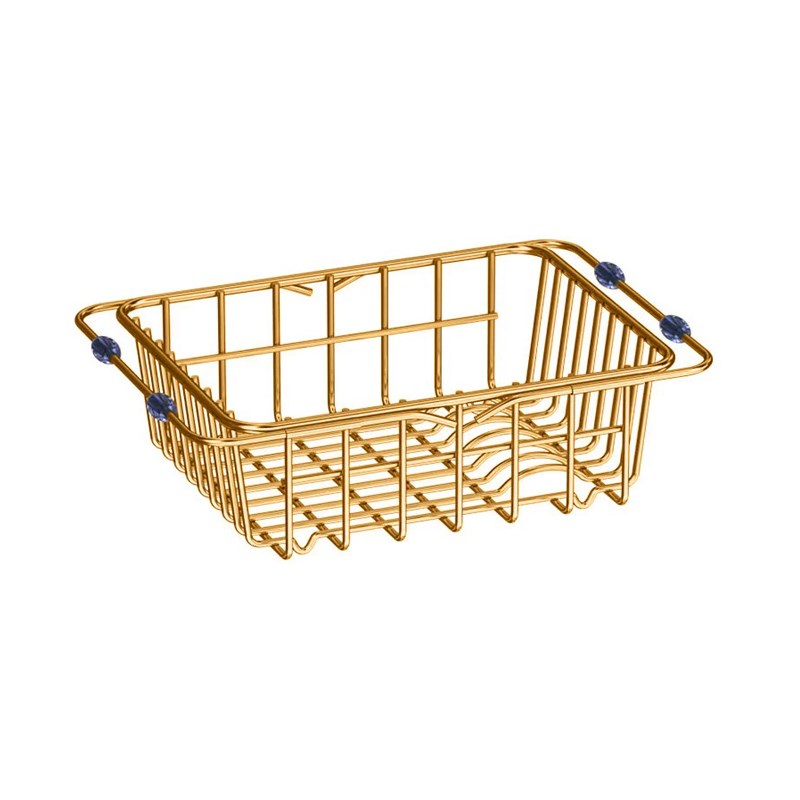 Flexible Stainless Steel PVD Coating Sink Basket/Dish Rack