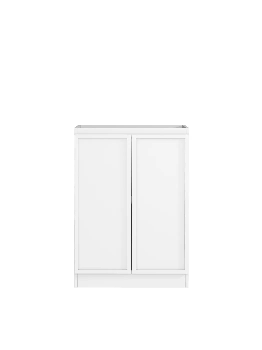 Hampshire White Base Laundry Cabinet with Stone Top and Sink 1300x600x900