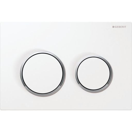 KAPPA21 Plate and Round Button with Trim ABS Dual Flush/Access Plate