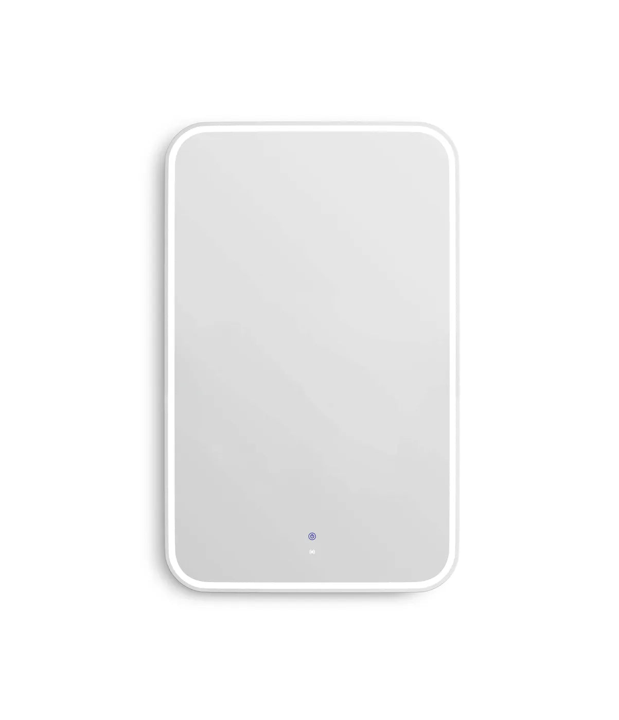 LED Newport 900(H)x600(W) White Metal Frame Tuffi Mirror- Install Horizontal or Vertical