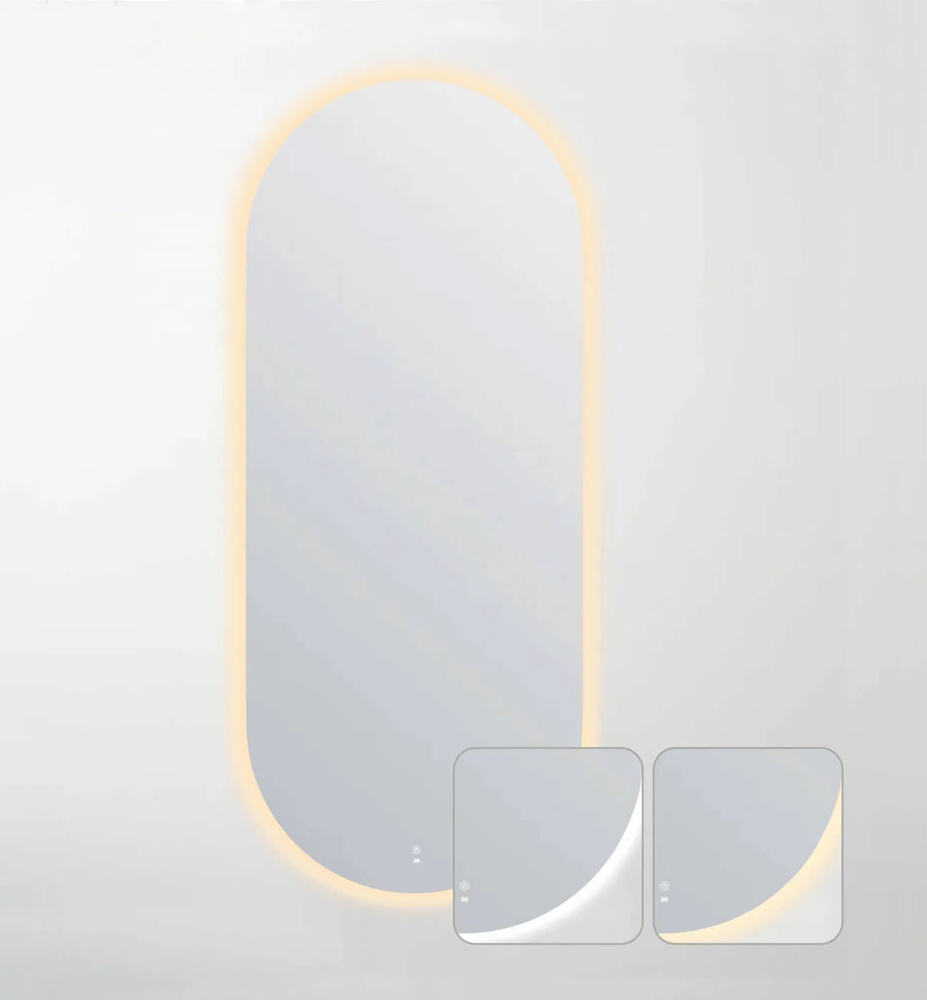 LED Noosa 1800(W)x750(H) Frameless Tuffi Mirror - Install Horizontal or Vertical