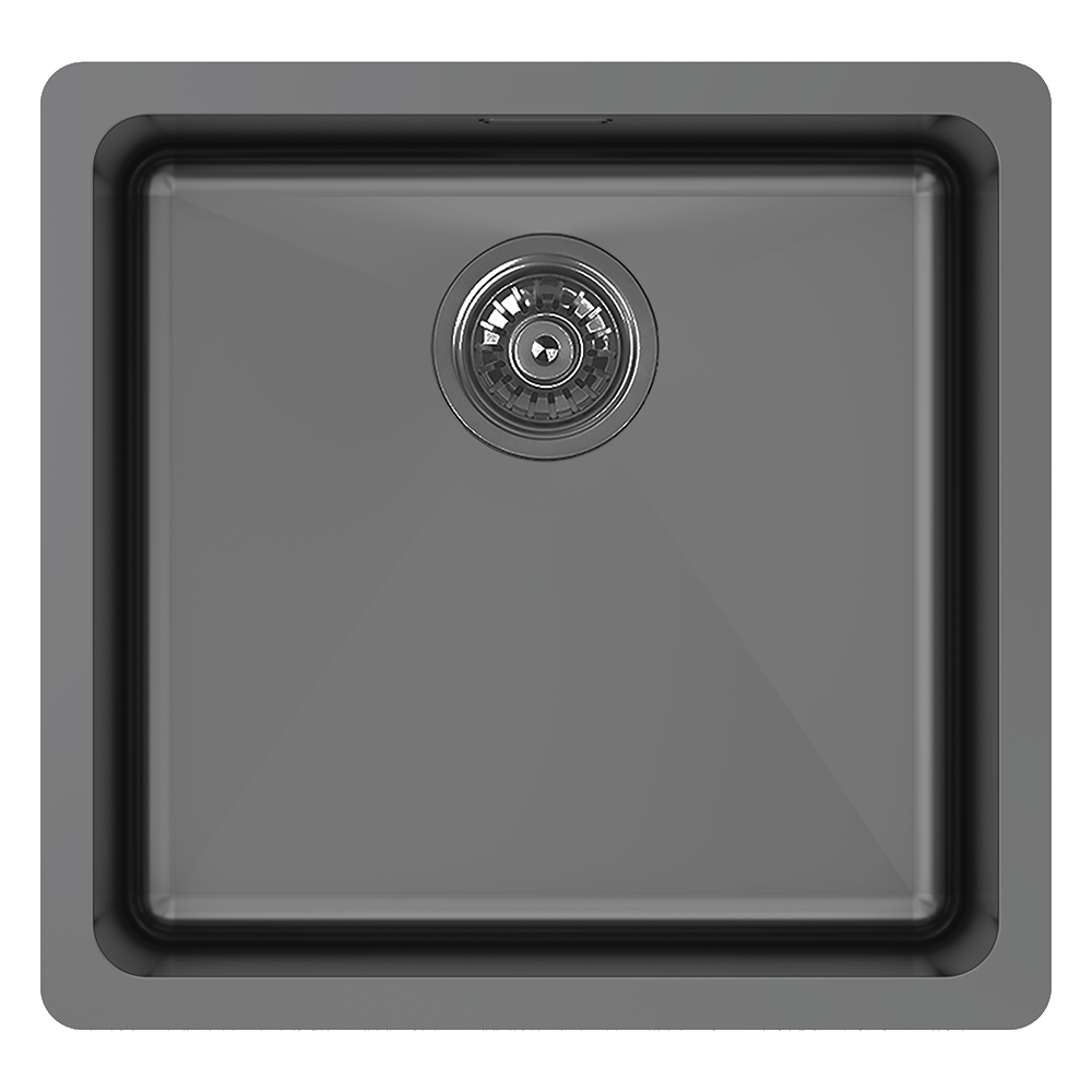 Single Bowl with Overflow Black Pearl LT120 45 Litre
