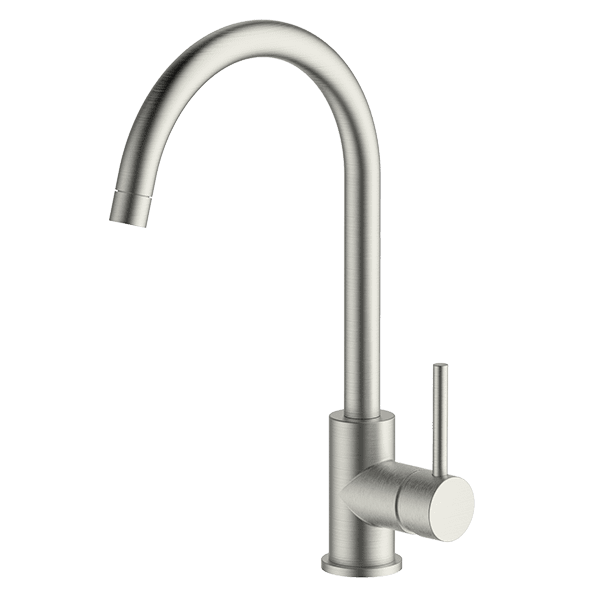 Lucia Goose Sidelever Mixer - Brushed Nickel