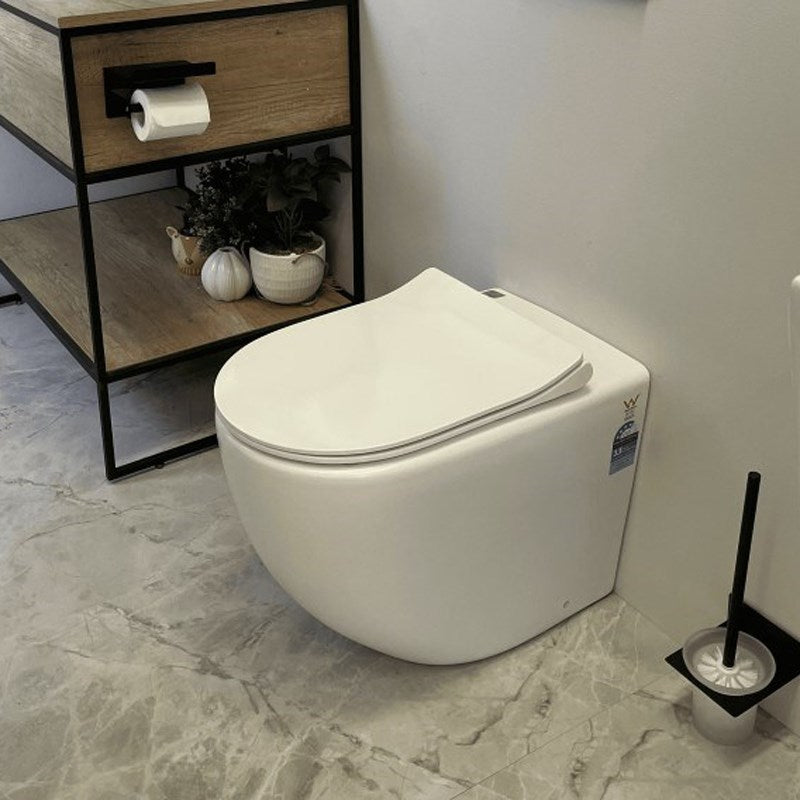 NORTON99 570*360*410mm Gloss Quiet Flushing Wall Faced Floor Pan