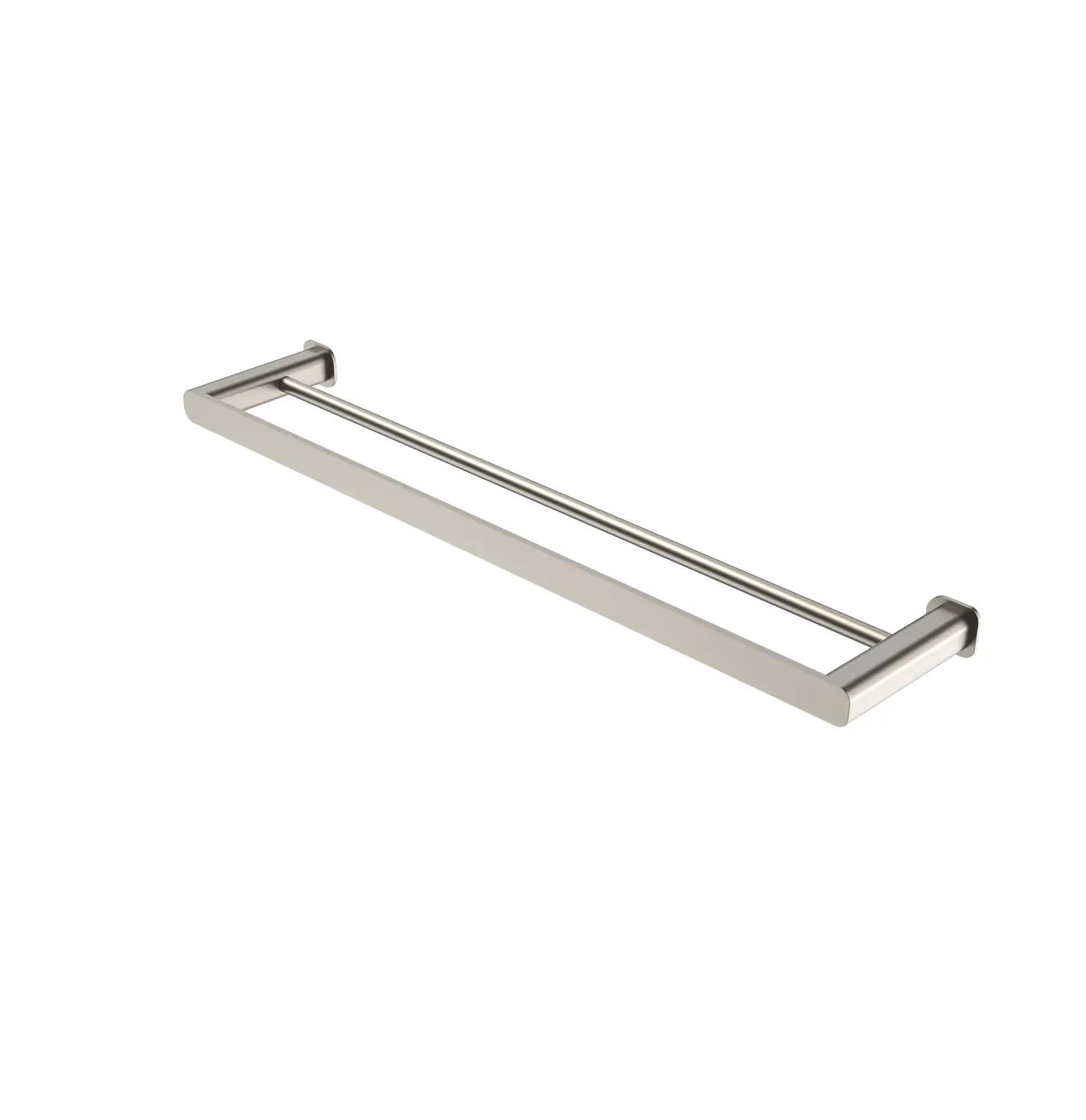 Oskar 600mm Brushed Nickel Double Towel Rail