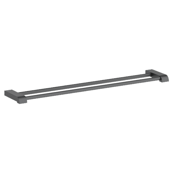 Park Avenue Adjustable Double Towel Rail 760mm - Gunmetal