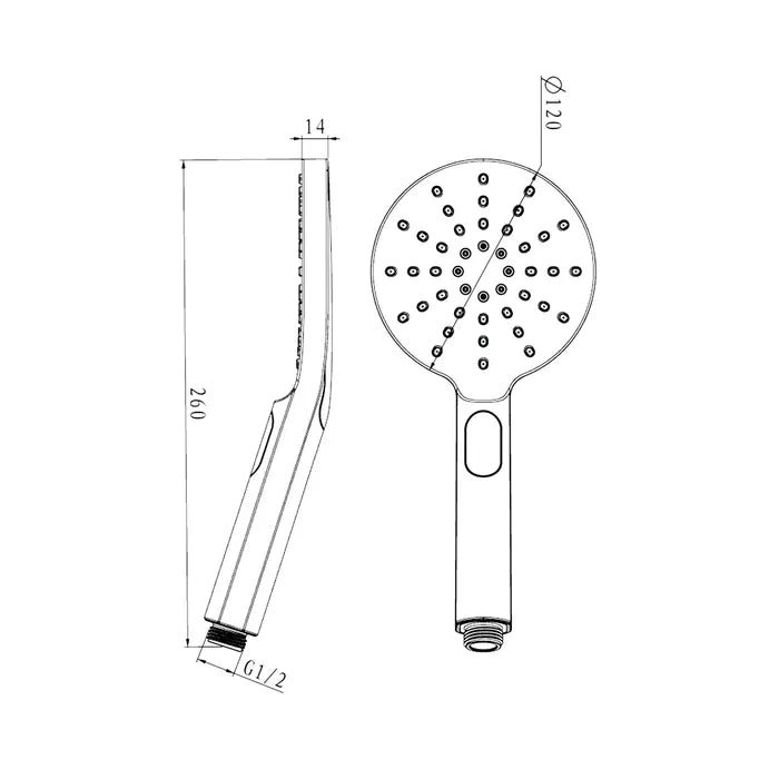 Pavia Dual Hose Twin Shower / 200mm Round Head
