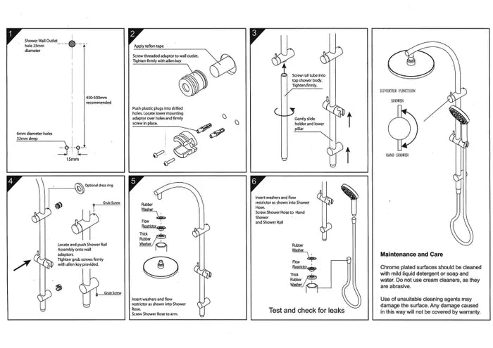 Pavia Twin Shower On Rail 200mm Shower Head Round Gunmetal