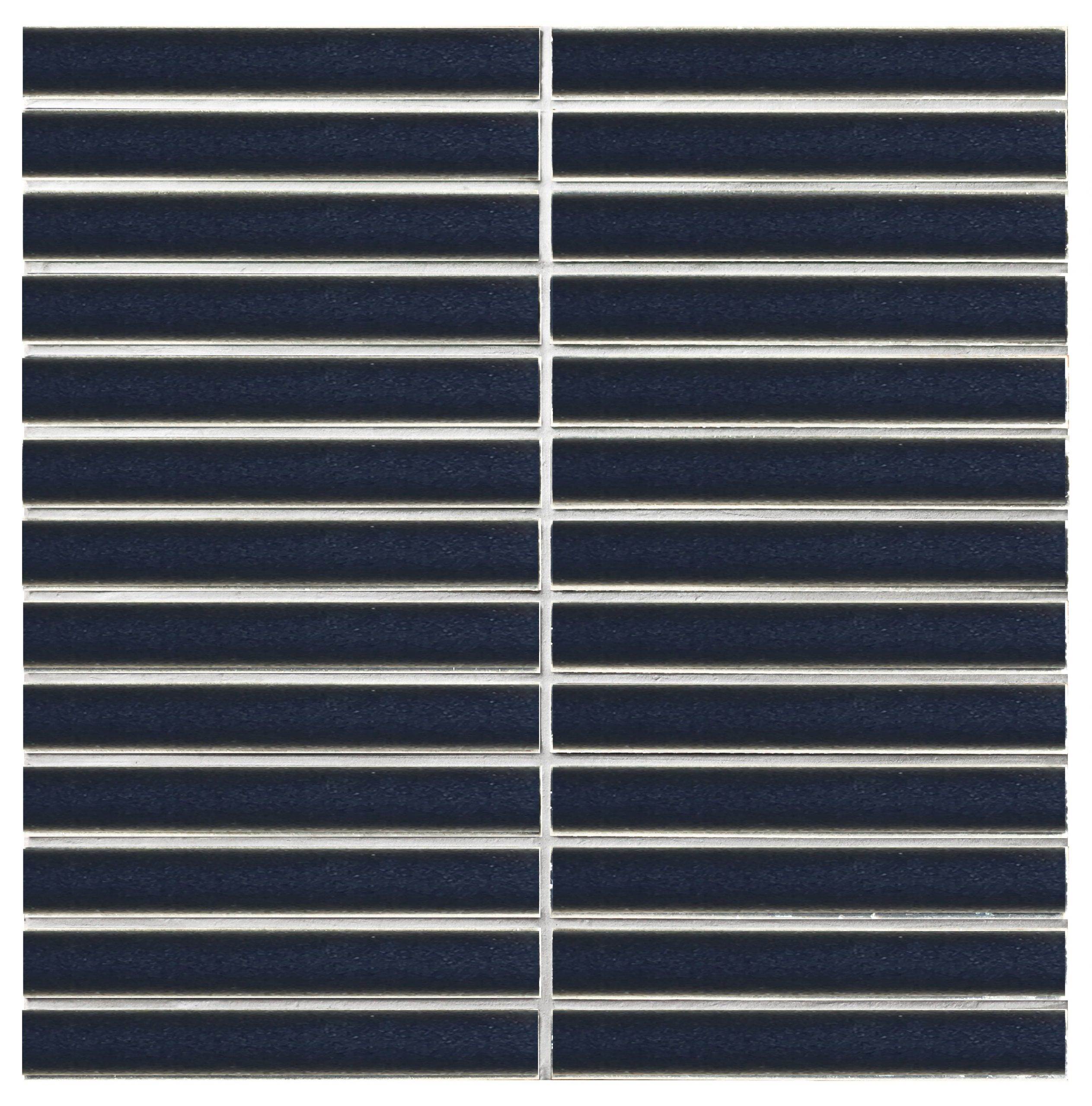 Rakeen Concave Mosaic Cobalt Gloss Sheet Size - 293x296mm Chip Size - 20x145mm