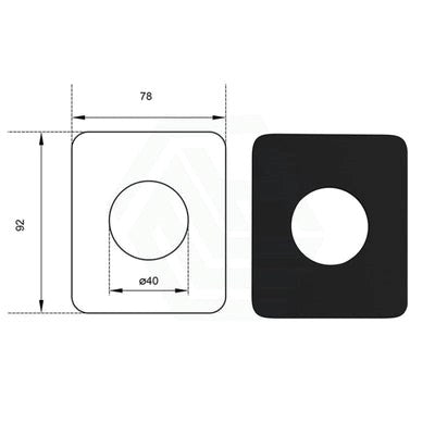 Rectangle Cover Plate 78*92mm