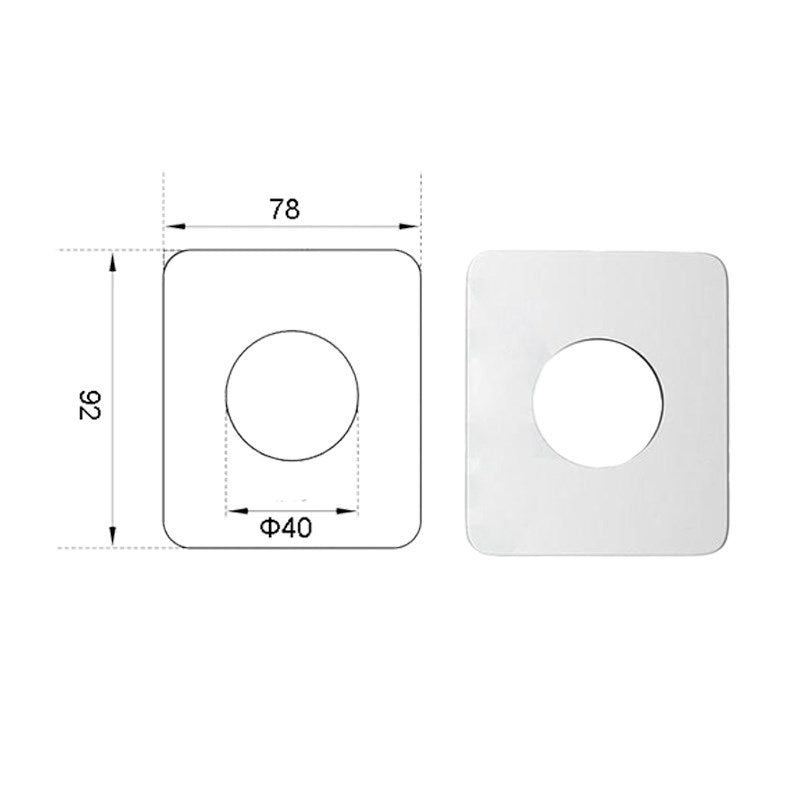 Rectangle Cover Plate 78*92mm