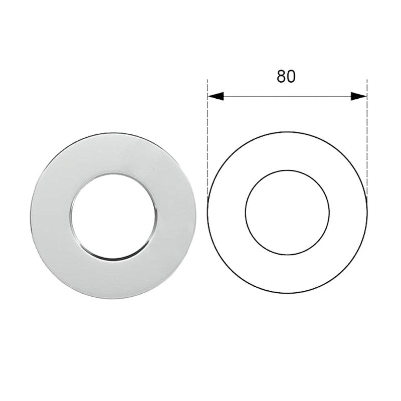 Round Cover Plate 80mm
