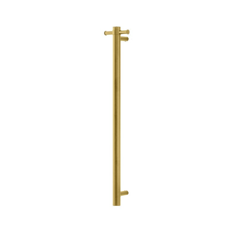 Round Vertical Electric Heated Towel Rack Single Bar
