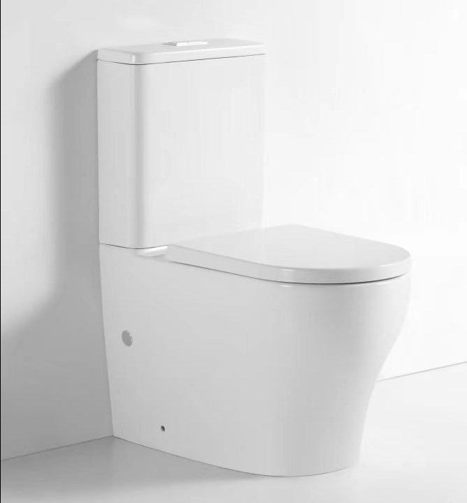 SENA 530*370*825mm Gloss Rimless Flushing Back to Wall Two - piece Toilet Suite