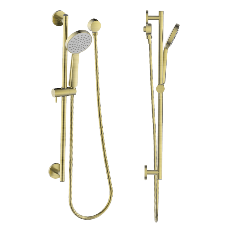 Shower on Rail - Brushed Brass