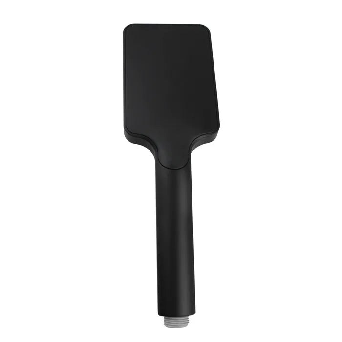 Taran 200mm Matte Black Twin Shower On Rail Bottom Inlet Square