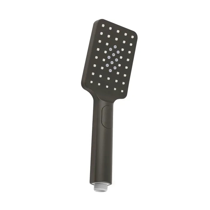 Taran 250mm Gun Metal Twin Shower On Rail Top Inlet Square