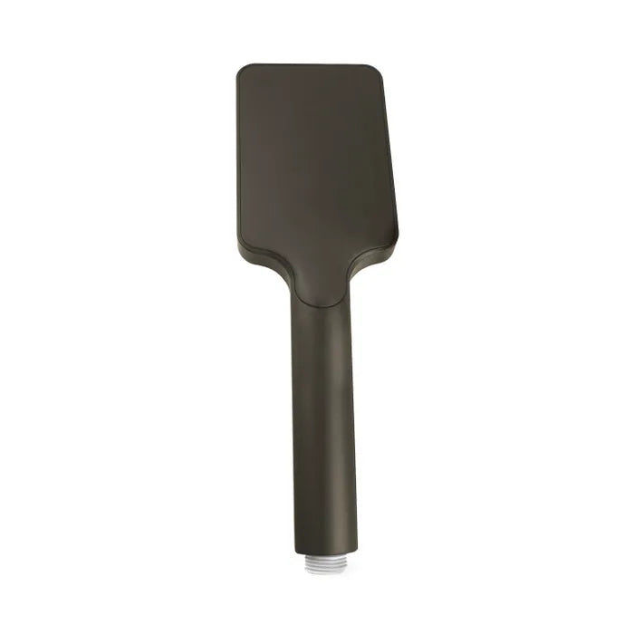 Taran 250mm Gun Metal Twin Shower On Rail Top Inlet Square