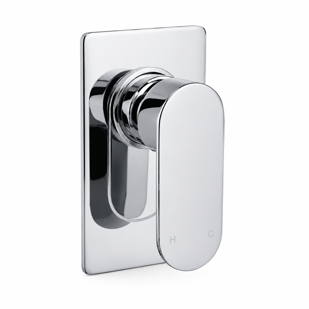 Luxury chrome shower mixer styled in a Scandinavian penthouse bathroom with soft natural sunlight | Premium tapware by TWC