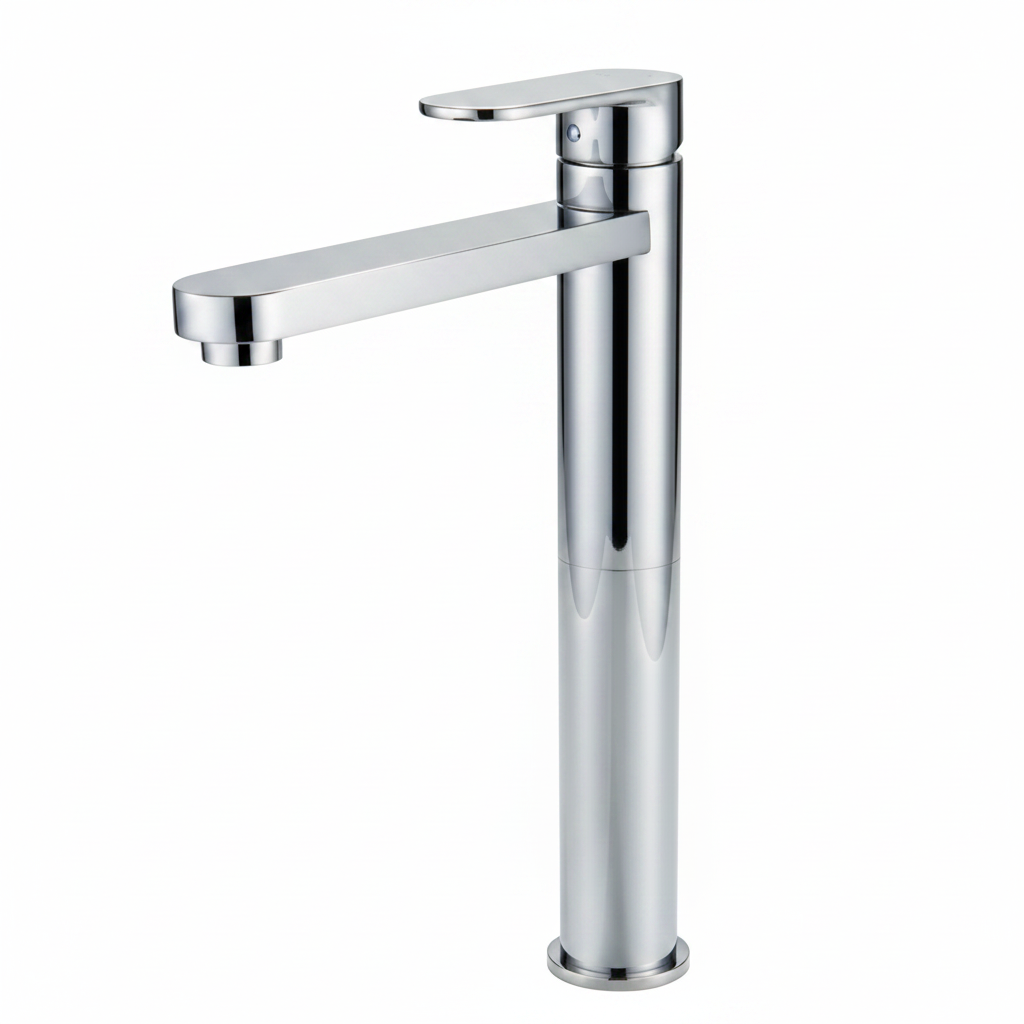 Vetto Tall Basin Mixer Chrome in Sydney | Modern Bathroom Tapware by TWC