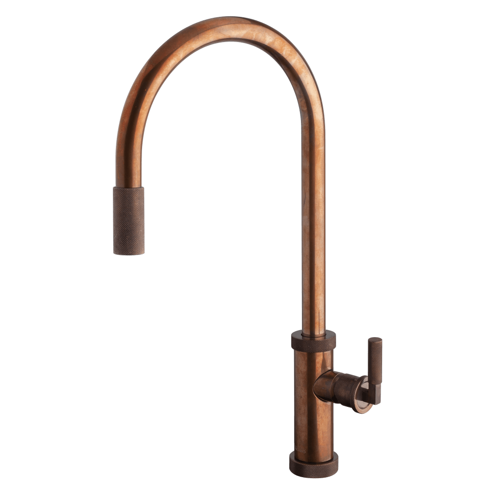 Urban D Pull Out Kitchen Mixer-brass