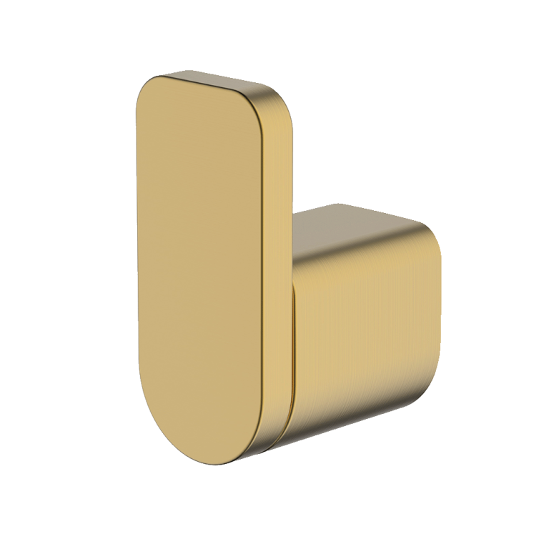 Vela Robe Hook - Brushed Brass
