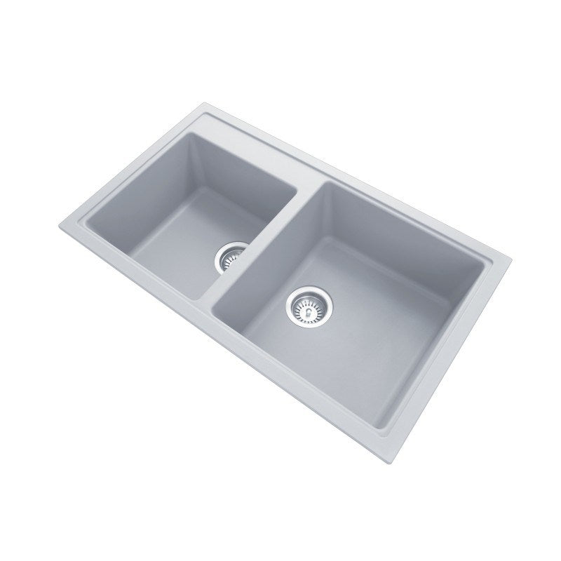 Carysil Vivaldi N - 200 Granite 1 and 3/4 Bowl Stone Kitchen Sink 860*500*200mm